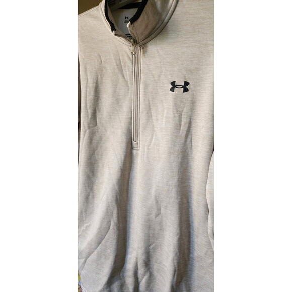 UNDER ARMOUR 1/4 Zip Men Small Loose Warm Pullover Lightweight Athletic D25 Soft - Picture 4 of 5